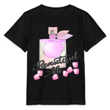 Parfum Joli rose parfum parfum rose - T-shirt bio MINI CREATOR Stanley/Stella Enfant - noir - Devant - Mikhail (115cm)