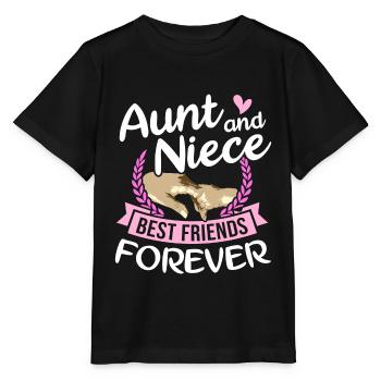 Aunt And Niece Best Friends Forever - Stanley/Stella MINI CREATOR Kids’ T-Shirt - black - Front - Mikhail (115cm)