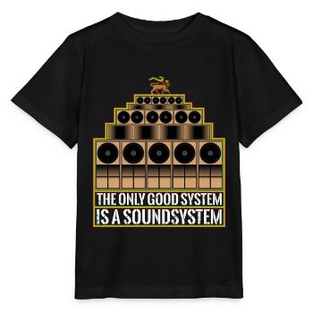 Good Lion Soundsystem - Stanley/Stella Kinder T-Shirt MINI CREATOR  - Schwarz - Vorne - Mikhail (115cm)