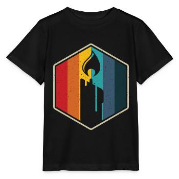 Bougie rétro d’hexagone de bougie faisant la bougie de diy - T-shirt bio MINI CREATOR Stanley/Stella Enfant - noir - Devant - Mikhail (115cm)