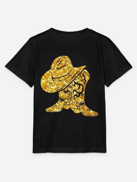 Country CowBoy - T-shirt bio MINI CREATOR Stanley/Stella Enfant - noir
