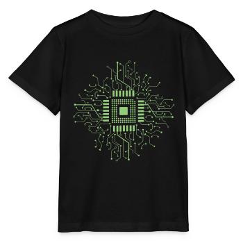 Microcontroller electronics - Stanley/Stella MINI CREATOR Kids’ T-Shirt - black - Front - Mikhail (115cm)