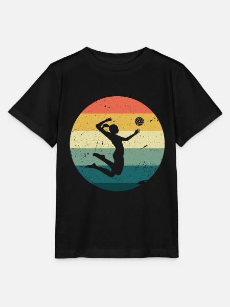 Voley playa retro - Camiseta para niños MINI CREATOR de Stanley/Stella - negro