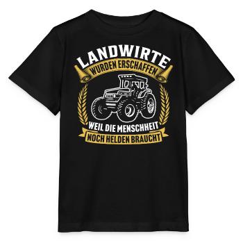Landwirt t-shirt landwirte - Stanley/Stella Kinder T-Shirt MINI CREATOR  - Schwarz - Vorne - Mikhail (115cm)