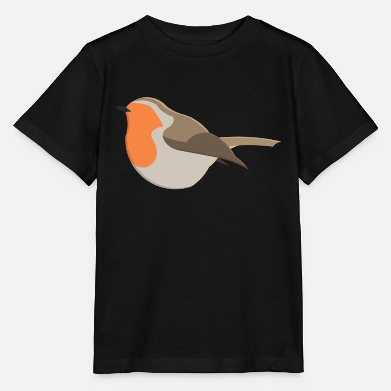 Rouge-gorge - T-shirt bio MINI CREATOR Stanley/Stella Enfant - noir