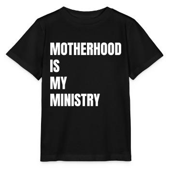 La maternité est mon ministère - T-shirt bio MINI CREATOR Stanley/Stella Enfant - noir - Devant - Mikhail (115cm)