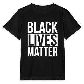 Black Lives Matter - T-shirt bio MINI CREATOR Stanley/Stella Enfant - noir - Devant - Mikhail (115cm)