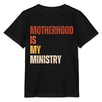 La maternité est mon ministère - T-shirt bio MINI CREATOR Stanley/Stella Enfant - noir - Devant - Mikhail (115cm)