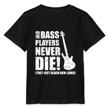 Bass Player Gift OLD BASS PLAYERS NEVER THE THEY - Stanley/Stella MINI CREATOR Kids’ T-Shirt - black - Front - Mikhail (115cm)