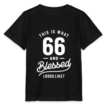 66 Jahre alt - 66. Geburtstag lustiges Geschenk - Stanley/Stella Kinder T-Shirt MINI CREATOR  - Schwarz - Vorne - Mikhail (115cm)