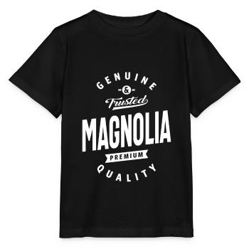 Magnolia Personalized Name Birthday Gift - Stanley/Stella MINI CREATOR Kids’ T-Shirt - black - Front - Mikhail (115cm)