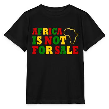 africa is not for sale - Stanley/Stella MINI CREATOR Kids’ T-Shirt - black - Front - Mikhail (115cm)