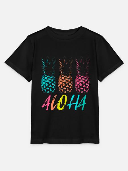 ALOHA - Stanley/Stella Kinder T-Shirt MINI CREATOR - Schwarz