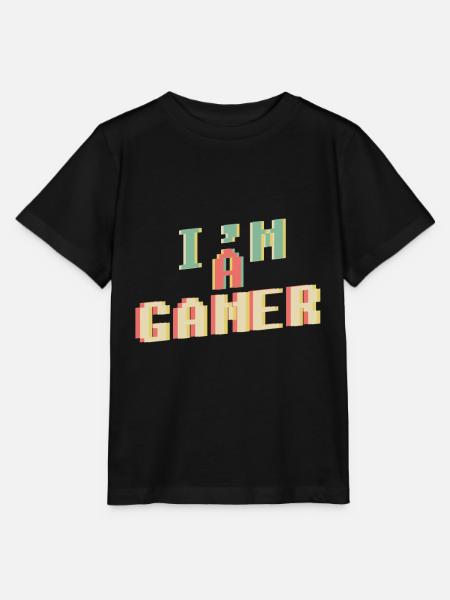 I am a Gamer - Stanley/Stella Kinder T-Shirt MINI CREATOR - Schwarz
