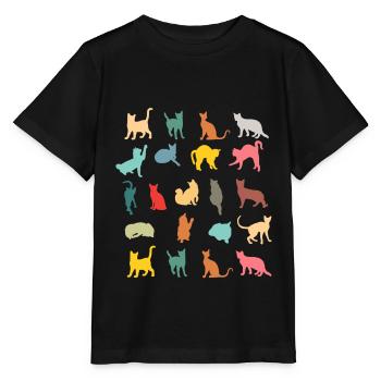 Katzen - Stanley/Stella Kinder T-Shirt MINI CREATOR  - Schwarz - Vorne - Mikhail (115cm)