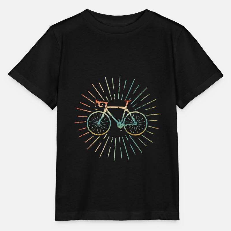 Vélo vintage - T-shirt bio MINI CREATOR Stanley/Stella Enfant - noir