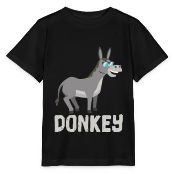 DONKEY SUNGLASSES DONKEY - Stanley/Stella MINI CREATOR Kids’ T-Shirt - black - Front - Mikhail (115cm)