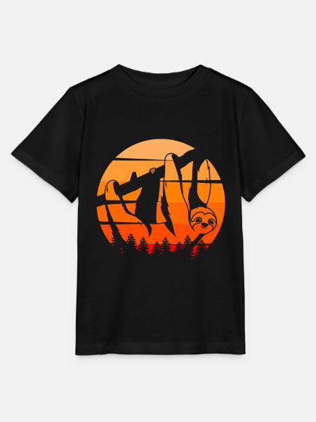 SLOTH DAB - Stanley/Stella Kinder T-Shirt MINI CREATOR  - Schwarz