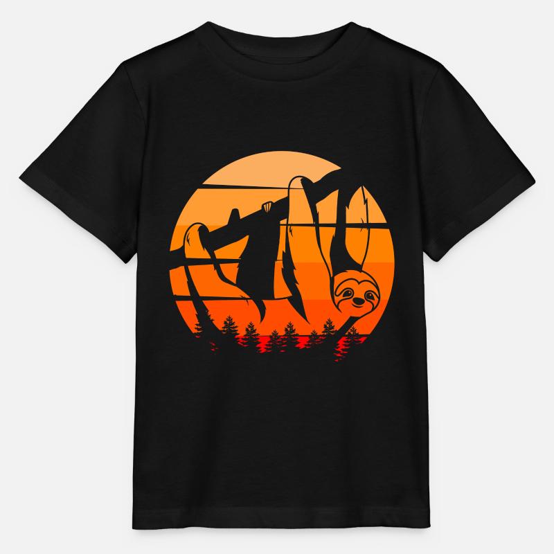 SLOTH DAB - Stanley/Stella MINI CREATOR Kids’ T-Shirt - black