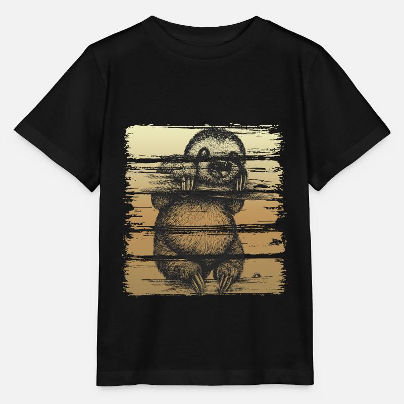 Sloth sloth - Stanley/Stella MINI CREATOR Kids’ T-Shirt - black