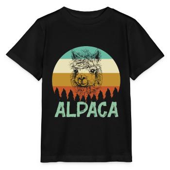 Alpaga alpaga - T-shirt bio MINI CREATOR Stanley/Stella Enfant - noir - Devant - Mikhail (115cm)