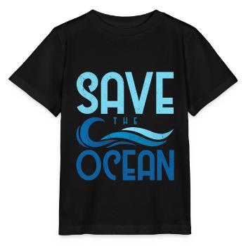 Sauver l'océan - T-shirt bio MINI CREATOR Stanley/Stella Enfant - noir - Devant - Mikhail (115cm)