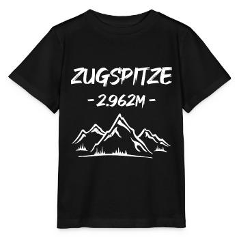 Zugspitze - 2.962m - - Stanley/Stella Kinder T-Shirt MINI CREATOR  - Schwarz - Vorne - Mikhail (115cm)