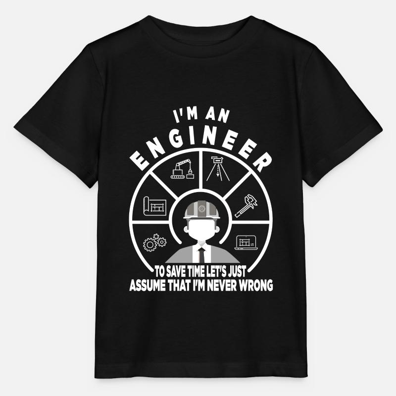 Engineer Profession Civil Engineer Civil Engineer Study - Stanley/Stella MINI CREATOR Kids’ T-Shirt - black