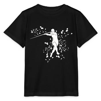 Lancer de javelot Colorsplash Lancer de javelot - T-shirt bio MINI CREATOR Stanley/Stella Enfant - noir - Devant - Mikhail (115cm)