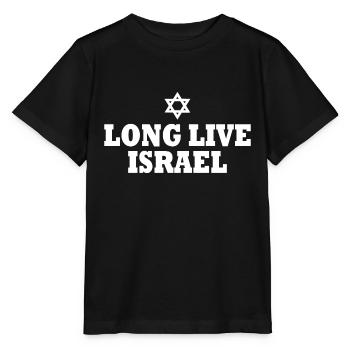 Long live israel - T-shirt bio MINI CREATOR Stanley/Stella Enfant - noir - Devant - Mikhail (115cm)
