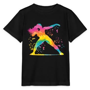 Lanceur de poids Colorsplash Lancer de poids - T-shirt bio MINI CREATOR Stanley/Stella Enfant - noir - Devant - Mikhail (115cm)