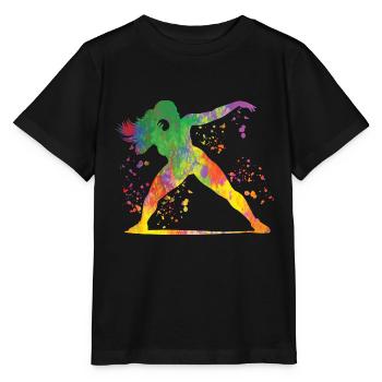 Lanceur de poids Colorsplash Lancer de poids - T-shirt bio MINI CREATOR Stanley/Stella Enfant - noir - Devant - Mikhail (115cm)