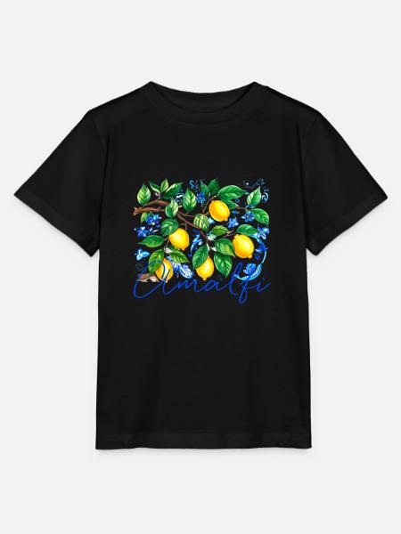 amalfi, zitronen, porzellan,keramik,zitrone - Stanley/Stella Kinder T-Shirt MINI CREATOR  - Schwarz