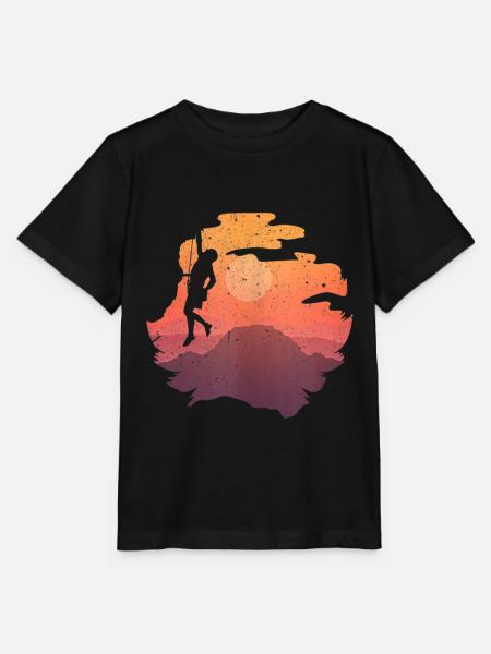 Climbing rock climbing climber - T-shirt bio MINI CREATOR Stanley/Stella Enfant - noir