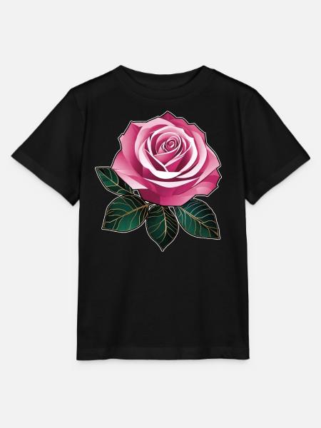 Rosa Rose II - Stanley/Stella Kinder T-Shirt MINI CREATOR  - Schwarz