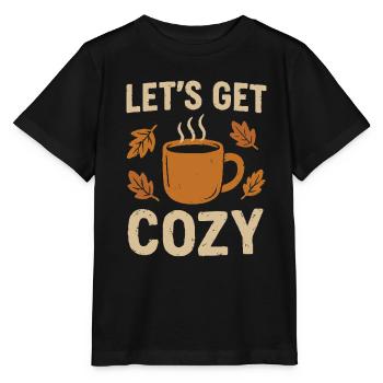 Lasst es uns gemütlich machen - Stanley/Stella Kinder T-Shirt MINI CREATOR  - Schwarz - Vorne - Mikhail (115cm)