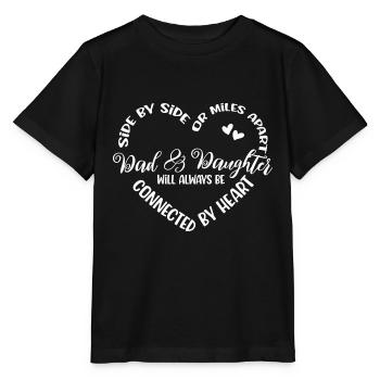 Siblings Side by Side Father and Daughter - Stanley/Stella MINI CREATOR Kids’ T-Shirt - black - Front - Mikhail (115cm)