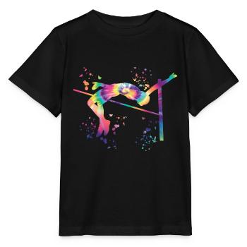 High Jumper Watercolor High Jump - Stanley/Stella MINI CREATOR Kids’ T-Shirt - black - Front - Mikhail (115cm)