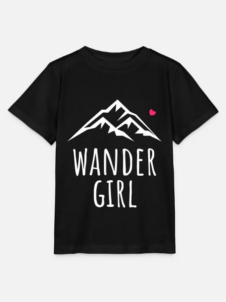 Wanderin Wander Girl - Stanley/Stella Kinder T-Shirt MINI CREATOR - Schwarz