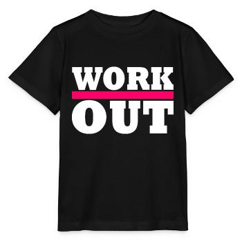Faire des exercices - T-shirt bio MINI CREATOR Stanley/Stella Enfant - noir - Devant - Mikhail (115cm)