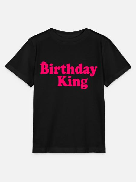 Birthday king - Stanley/Stella Kinder T-Shirt MINI CREATOR - Schwarz