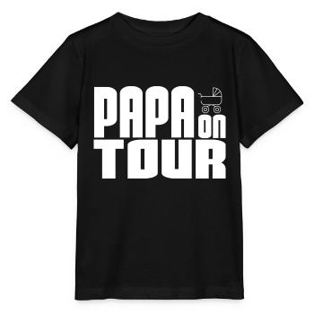 Papa en tournée - T-shirt bio MINI CREATOR Stanley/Stella Enfant - noir - Devant - Mikhail (115cm)