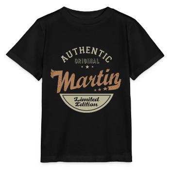 Martin gift Tshirt personalized name martin - Stanley/Stella MINI CREATOR Kids’ T-Shirt - black - Front - Mikhail (115cm)