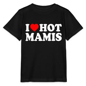 I love hot mamis - T-shirt bio MINI CREATOR Stanley/Stella Enfant - noir - Devant - Mikhail (115cm)