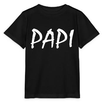 Papi - Stanley/Stella Kinder T-Shirt MINI CREATOR  - Schwarz - Vorne - Mikhail (115cm)