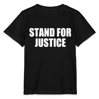 Stand for justice - T-shirt bio MINI CREATOR Stanley/Stella Enfant - noir - Devant - Mikhail (115cm)