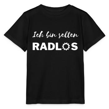 Ich bin selten Radlos - Stanley/Stella Kinder T-Shirt MINI CREATOR  - Schwarz - Vorne - Mikhail (115cm)