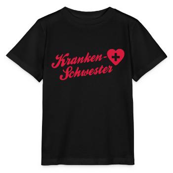 krankenschwester - Stanley/Stella Kinder T-Shirt MINI CREATOR  - Schwarz - Vorne - Mikhail (115cm)