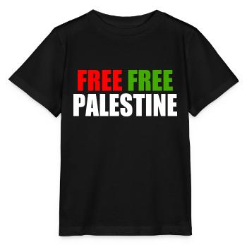 Free Free palestine - Stanley/Stella MINI CREATOR Kids’ T-Shirt - black - Front - Mikhail (115cm)
