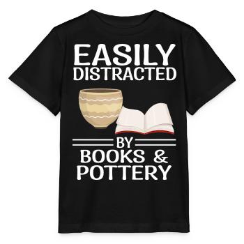Poterie dictons | Livres de poterie Cadeaux de lecture - T-shirt bio MINI CREATOR Stanley/Stella Enfant - noir - Devant - Mikhail (115cm)
